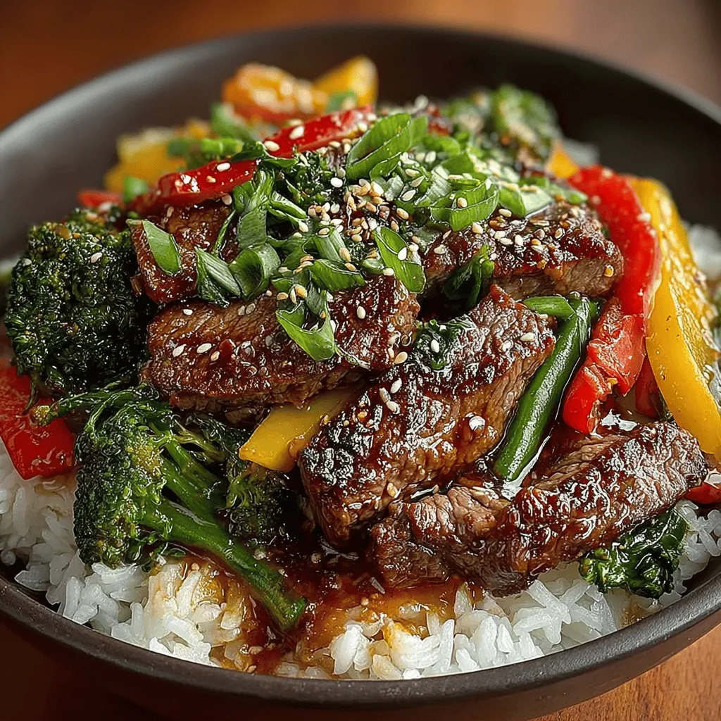 Das Rezept für das Sizzling Savory Beef and Vegetable Stir-Fry ist eine wahre Gaumenfreude, die in der modernen Küche immer beliebter wird. Dieses Gericht kombiniert zartes Rinderfilet mit frischem Gemüse und einer aromatischen Sauce, die perfekt zu Reis oder Nudeln passt. Perfekt für ein schnelles Abendessen unter der Woche oder als beeindruckendes Gericht für Gäste – das Stir-Fry vereint Geschmack, Farbe und gesunde Zutaten in einem.