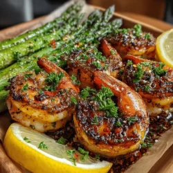 Lust auf ein schnelles, gesundes und unglaublich schmackhaftes Gericht? Dann ist das Rezept für Zesty One-Pan Lemon Garlic Shrimp & Asparagus genau das Richtige für Sie. Mit seinen frischen Aromen von Zitrone und Knoblauch ist dieses Gericht nicht nur leicht zuzubereiten, sondern bringt auch die Sonne auf Ihren Teller. Perfekt für ein schnelles Abendessen unter der Woche oder für besondere Anlässe, bei denen Sie Ihre Gäste beeindrucken möchten. Der Clou an diesem Rezept? Es wird alles in einer einzigen Pfanne zubereitet, was nicht nur die Zubereitung erleichtert, sondern auch die Reinigung minimiert!