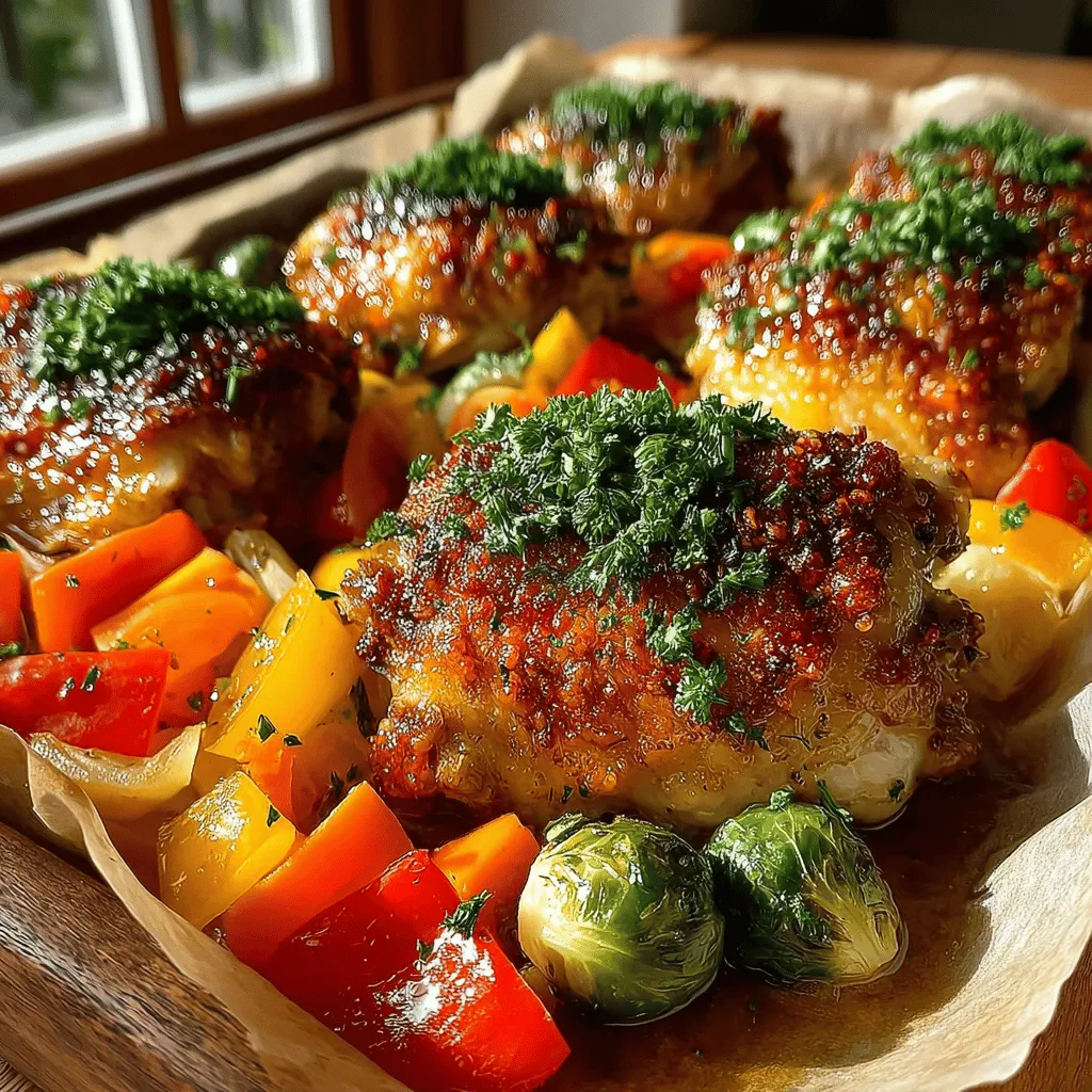 Willkommen zu einem köstlichen und gesunden Rezept für „Crispy Backblech-Hähnchen mit Gemüse“. Dieses Gericht kombiniert zartes Hähnchen mit einer Vielzahl von buntem Gemüse und ist perfekt für ein einfaches Abendessen unter der Woche oder für besondere Anlässe. Das Besondere an diesem Rezept ist die knusprige Haut des Hähnchens, die durch eine aromatische Marinade entsteht, und das geröstete Gemüse, das als Beilage nicht nur geschmacklich überzeugt, sondern auch die Nährstoffbilanz des Gerichts aufwertet.