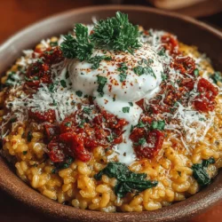 Hausgemachte Rezepte erfreuen sich immer größerer Beliebtheit, und das aus gutem Grund. Sie ermöglichen es uns, frische Zutaten zu verwenden und die Kontrolle über die Qualität unserer Speisen zu übernehmen. Dieses cremige Tomaten-Basilikum-Risotto mit Spinat ist nicht nur einfach zuzubereiten, sondern auch ein wahrer Genuss für die Sinne. Es kombiniert die frischen Aromen von Basilikum und Spinat mit der herzhaften Note von Tomaten und Parmesan, was es zu einem perfekten Gericht für jede Gelegenheit macht. Darüber hinaus bietet die Zubereitung eigener Speisen zahlreiche gesundheitliche Vorteile, da Sie genau wissen, was in Ihr Essen kommt.