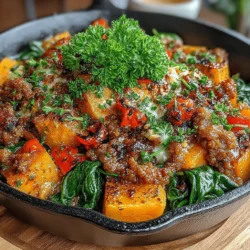 Herzhafter Putenhackfleisch- und Süßkartoffel-Pfanne: Ein köstliches Rezept