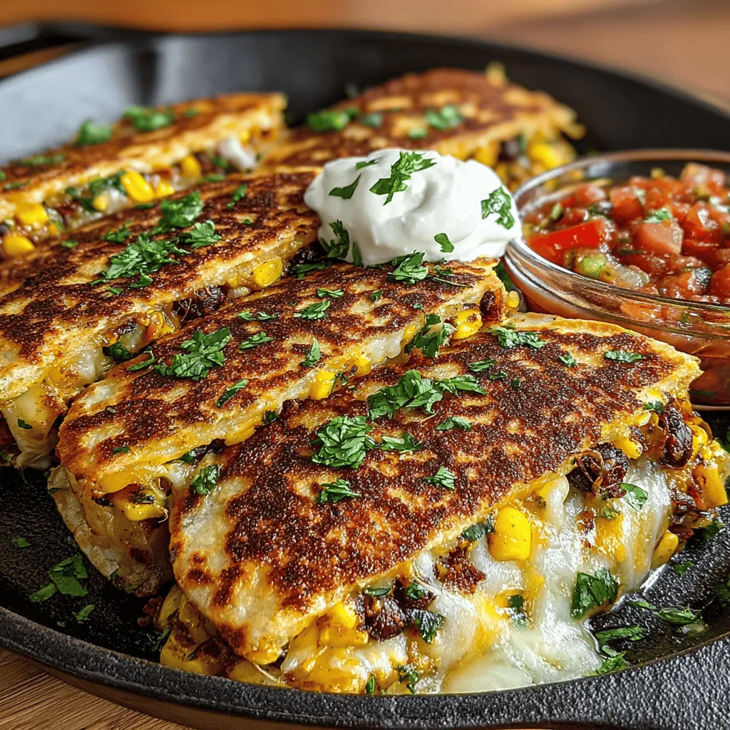 Herzhafte Veggie-gefüllte Pfannen-Quesadillas sind nicht nur ein Genuss für den Gaumen, sondern auch eine kreative Möglichkeit, Gemüse in Ihre Mahlzeiten zu integrieren. Diese mexikanisch inspirierten Tortillas sind unglaublich vielseitig und bei Jung und Alt beliebt. Die Kombination aus geschmolzenem Käse, frischem Gemüse und einer würzigen Füllung macht diese Quesadillas zu einem idealen Gericht für jede Gelegenheit – sei es ein schnelles Abendessen unter der Woche oder eine gesellige Zusammenkunft mit Freunden.