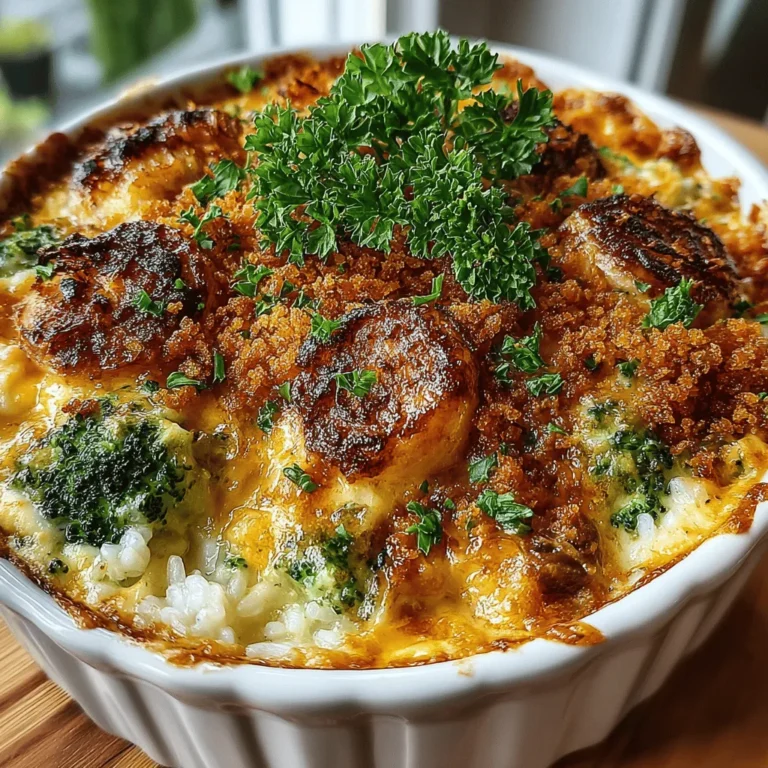 Der Käse-Brokkoli-Reis-Auflauf ist ein klassisches Comfort Food, das in vielen Haushalten als beliebtes Gericht gilt. Seine Kombination aus cremigem Käse, zartem Brokkoli und nahrhaftem Reis macht dieses Gericht nicht nur schmackhaft, sondern auch nahrhaft. Es vereint die Einfachheit und Bequemlichkeit eines Auflaufs mit den gesunden Vorteilen von Gemüse und Vollkornreis.