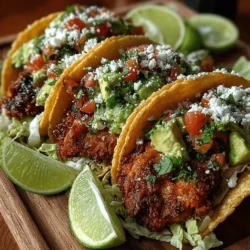 Tacos sind nicht nur ein einfaches Fast-Food-Gericht, sondern eine kulinarische Tradition, die tief in der mexikanischen Kultur verwurzelt ist. Eines der beliebtesten Tacos ist das Fiesta-Hähnchen-Taco, das mit knusprigem, saftigem Hähnchen und frischen, geschmackvollen Zutaten gefüllt ist. Diese knusprigen Fiesta-Hähnchen-Tacos sind nicht nur in der Zubereitung einfach, sondern auch ein wahrer Genuss für die Sinne. Die Kombination aus zartem Hähnchen, köstlicher Avocado-Salsa und warmen Tortillas sorgt für ein Geschmackserlebnis, das sowohl bei Familienessen als auch bei Partys begeistert.