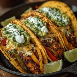 Fajitas sind ein beliebtes Gericht, das ursprünglich aus der Tex-Mex-Küche stammt und die Herzen vieler Food-Liebhaber erobert hat. Dieses besondere Rezept für „Sizzlin’ Einfache Hühnchen Fajitas“ kombiniert zarte Hühnerbrust mit buntem Gemüse und aromatischen Gewürzen, um ein Geschmackserlebnis zu schaffen, das sowohl einfach zuzubereiten als auch unglaublich lecker ist. Die Kombination aus saftigem Hähnchen, knusprigen Paprika und Zwiebeln, alles eingewickelt in eine warme Tortilla, macht diese Fajitas zu einer perfekten Wahl für ein schnelles Abendessen oder eine gesellige Zusammenkunft mit Freunden und Familie.