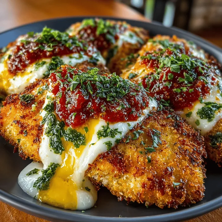 Hausgemachte Rezepte haben eine besondere Bedeutung in unserer Ernährung und unserer Kultur. Sie sind nicht nur eine Möglichkeit, köstliche Speisen zuzubereiten, sondern auch eine Gelegenheit, Erinnerungen zu schaffen und Traditionen am Leben zu erhalten. Das Rezept für "Knuspriges Gefülltes Hähnchen Parmesan mit einem Twist" ist eine perfekte Kombination aus Aromen und Texturen, die jeden Gaumen erfreuen wird. Mit seiner knusprigen Panade und dem geschmolzenen Käse ist dieses Gericht ein wahrer Genuss für Familienessen oder besondere Anlässe.