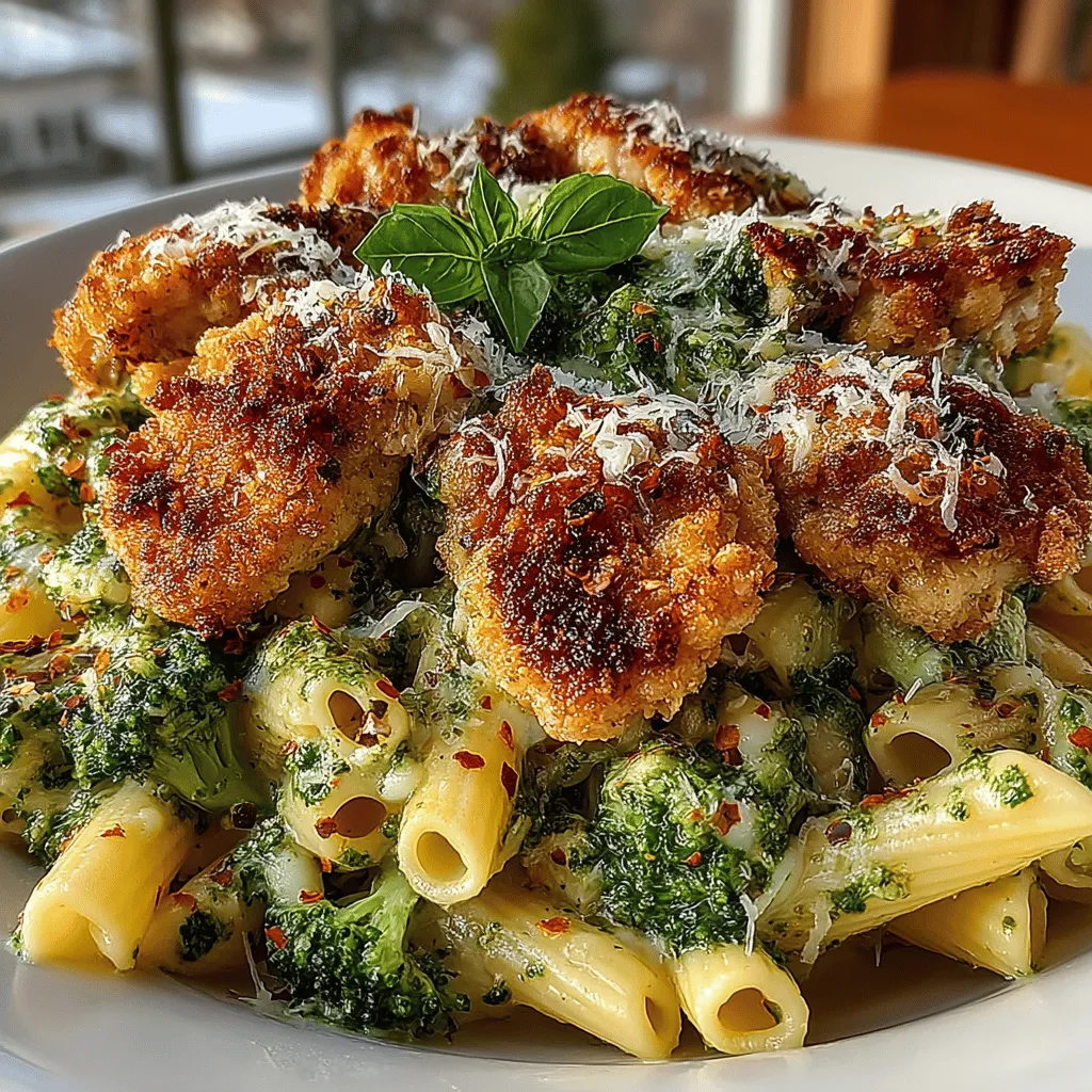 Dieses Rezept für knuspriges Hähnchen und Brokkoli Pesto Pasta ist nicht nur eine schmackhafte, sondern auch eine nahrhafte Wahl für ein schnelles Abendessen. Die Kombination aus zartem Hähnchen, al dente Pasta und frischem Brokkoli, abgerundet mit einem aromatischen Pesto, sorgt für ein ausgewogenes und köstliches Gericht. Hausgemachte Ernährung hat viele Vorteile, darunter die Kontrolle über die Zutaten und die Möglichkeit, neue Geschmackskombinationen zu entdecken. In diesem Rezept stellen wir Ihnen die Zutaten und Schritte vor, um ein perfektes Abendessen zu kreieren.