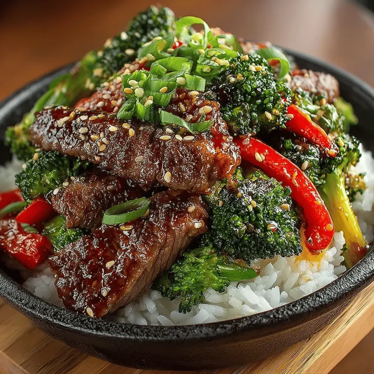 Das Rezept für Herzhafter Rindfleisch-Brokkoli-Wok ist nicht nur eine köstliche Wahl für ein schnelles Abendessen, sondern auch ein gesundes und nahrhaftes Gericht, das sich leicht zubereiten lässt. In der heutigen schnelllebigen Welt suchen viele Menschen nach Möglichkeiten, gesunde und schmackhafte Mahlzeiten in kurzer Zeit zu genießen. Dieses Wok-Gericht kombiniert zartes Flankensteak mit frischem Gemüse und aromatischen Gewürzen, was es zu einer perfekten Wahl für eine ausgewogene Ernährung macht.