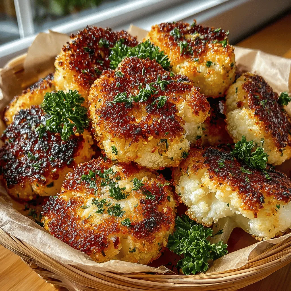 Gebackene Parmesan-Käse-Cauliflower-Bisse – Ein Rezept für jeden Anlass