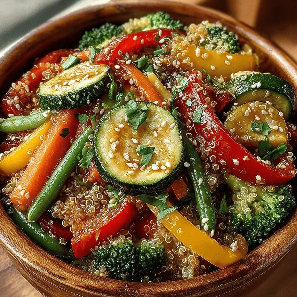Vibrante Garten-Pfanne mit Quinoa: Ein Fest für die Sinne