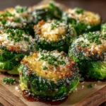 Brüsseler Sprossen sind ein oft unterschätztes Gemüse, das nicht nur köstlich, sondern auch äußerst gesund ist. Dieses Rezept für knusprige Knoblauch-Parmesan-Brüsseler Sprossen vereint den herzhaften Geschmack von gerösteten Sprossen mit dem aromatischen Kick von Knoblauch und dem reichhaltigen Geschmack von Parmesan. Perfekt als Beilage oder sogar als leichtes Hauptgericht, ist dieses Gericht einfach zuzubereiten und kommt ganz ohne komplizierte Techniken aus. Darüber hinaus ist es eine hervorragende Möglichkeit, die Nährstoffe der Brüsseler Sprossen, die reich an Vitaminen und Antioxidantien sind, in einer schmackhaften Form zu genießen.