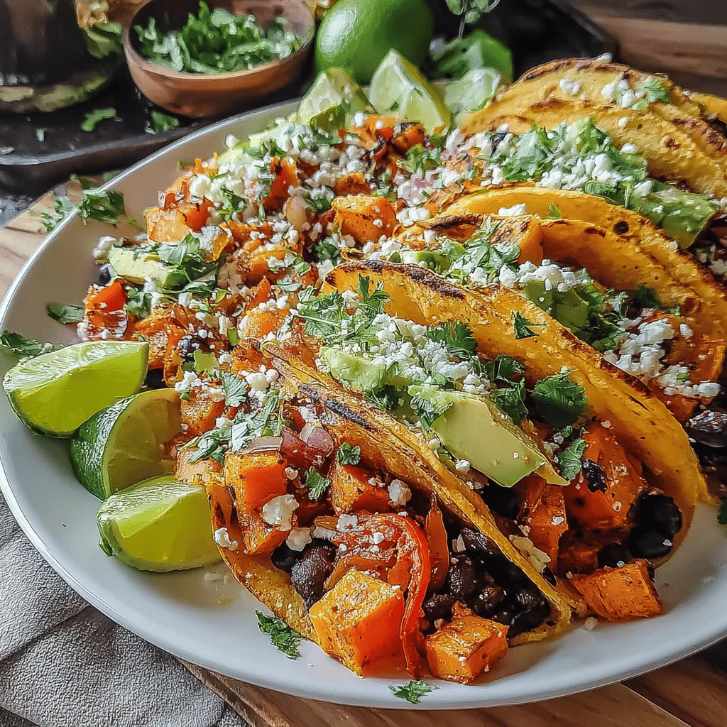 Die Blechpfanne Süßkartoffel- und Schwarzbohnen-Tacos sind nicht nur ein Fest für den Gaumen, sondern auch eine gesunde und köstliche Option für jede Mahlzeit. Dieses Rezept kombiniert das natürliche Süße der Süßkartoffeln mit den herzhaften Aromen der schwarzen Bohnen und dem Crunch der frischen Paprika. Ideal für ein schnelles Abendessen oder für gesellige Zusammenkünfte, erfreuen sich diese Tacos wachsender Beliebtheit unter gesundheitsbewussten Essern.
