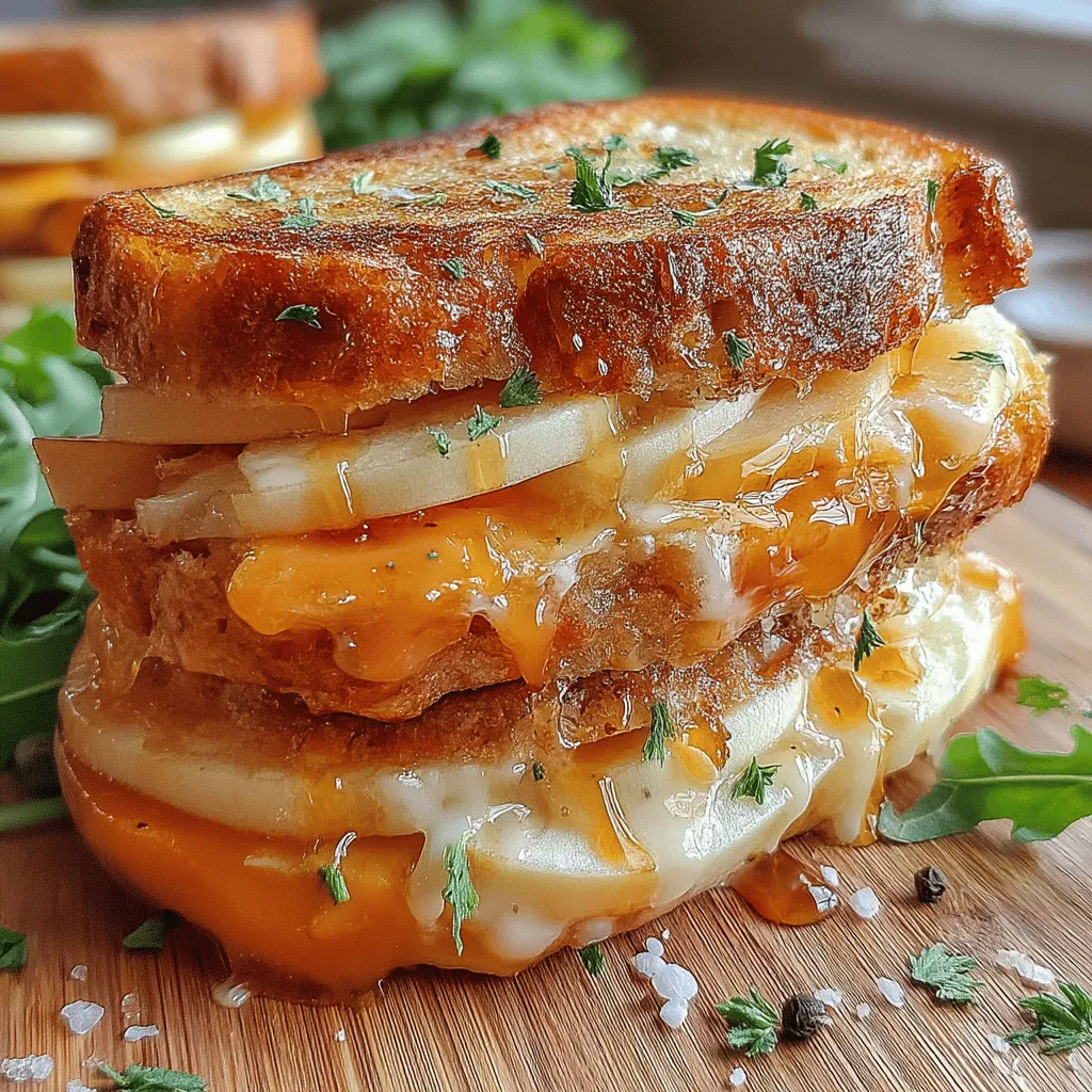 Der Crispy Gouda und Apfel Grillkäse ist ein köstliches und einfaches Gericht, das sowohl als Snack als auch als Hauptmahlzeit serviert werden kann. Diese Kombination aus geschmolzenem Käse und süßen Apfelscheiben sorgt für einen einzigartigen Geschmack, der sowohl herzhaft als auch frisch ist. Perfekt für ein schnelles Mittagessen oder einen gemütlichen Abend mit Freunden!