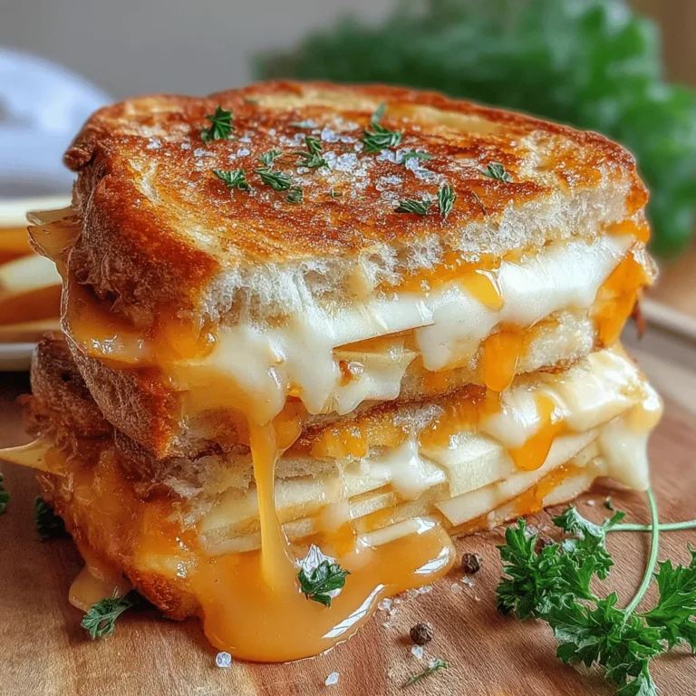 Der Crispy Gouda und Apfel Grillkäse ist ein köstliches und einfaches Gericht, das sowohl als Snack als auch als Hauptmahlzeit serviert werden kann. Diese Kombination aus geschmolzenem Käse und süßen Apfelscheiben sorgt für einen einzigartigen Geschmack, der sowohl herzhaft als auch frisch ist. Perfekt für ein schnelles Mittagessen oder einen gemütlichen Abend mit Freunden!