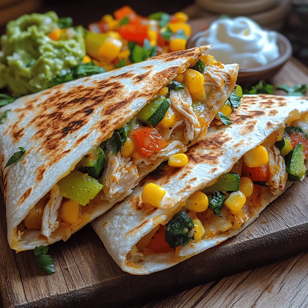 Die Veggie Wonderland Hähnchen Quesadillas sind ein köstliches und gesundes Gericht, das sich perfekt für ein schnelles Abendessen oder als Snack eignet. Sie vereinen zartes Hähnchen mit einer bunten Mischung aus frischem Gemüse und schmelzendem Käse, alles eingehüllt in eine knusprige Tortilla. Dieses Gericht ist nicht nur ein Genuss für den Gaumen, sondern auch eine hervorragende Möglichkeit, Gemüse in die Ernährung zu integrieren. Die Hauptzutaten sind nicht nur schmackhaft, sondern bieten auch zahlreiche gesundheitliche Vorteile, die wir im Folgenden näher beleuchten werden.