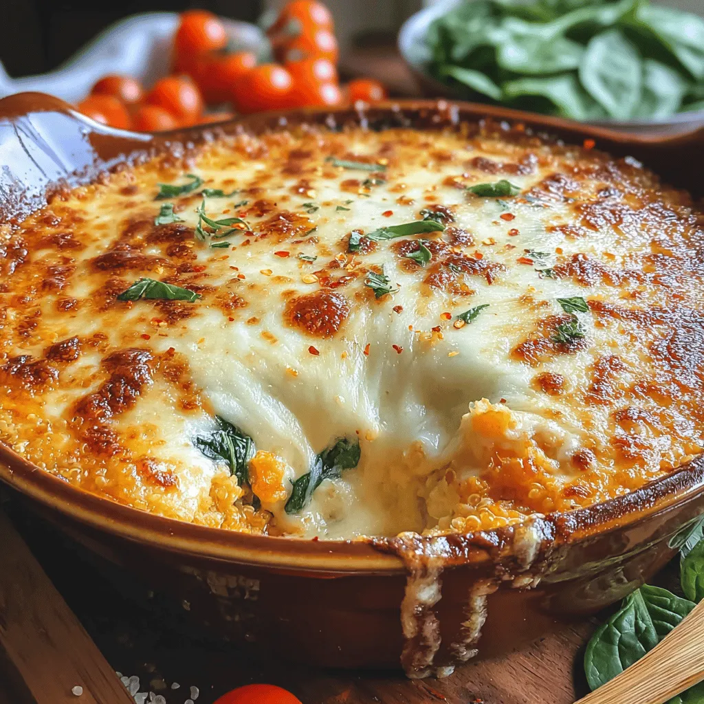 In der heutigen schnelllebigen Welt suchen viele Menschen nach einfachen, schmackhaften und gesunden Rezepten, die in ihren hektischen Alltag passen. Der Käse-Spinat-Quinoa-Auflauf erfüllt all diese Anforderungen und wird schnell zu einem Favoriten in Ihrer Küche. Diese Kombination aus Quinoa, frischem Spinat und cremigem Käse sorgt für ein köstliches, nahrhaftes Gericht, das sowohl Erwachsene als auch Kinder lieben werden.