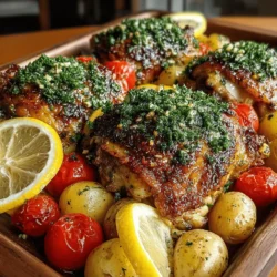 Das Zesty Sheet Pan Zitrus-Kräuter-Hühnchen & Kartoffeln ist ein einfaches, aber dennoch geschmackvolles Gericht, das sich perfekt für ein schnelles Abendessen eignet. Die Kombination aus saftigem Hühnchen, knusprigen Babykartoffeln und frischen Kirschtomaten sorgt für ein harmonisches Geschmackserlebnis. Dieses Rezept stammt aus der mediterranen Küche und vereint die Frische von Zitrusfrüchten mit aromatischen Kräutern. Es ist nicht nur köstlich, sondern auch nährstoffreich, da die verwendeten Zutaten viele gesundheitliche Vorteile bieten.