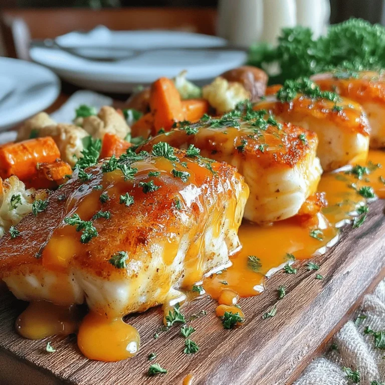 Der sanfte ahornsirup-glaserte Kürbis-Seebarsch ist ein wunderbares Gericht, das die Aromen des Herbstes in jeden Bissen bringt. Mit einer köstlichen Kombination aus süßem Ahornsirup und herzhafter Kürbisnote ist dieses Rezept nicht nur einfach zuzubereiten, sondern auch äußerst schmackhaft. Die perfekt gegarten Seebarschfilets schmelzen förmlich im Mund und bieten ein Geschmackserlebnis, das sowohl für besondere Anlässe als auch für ein gemütliches Abendessen geeignet ist.