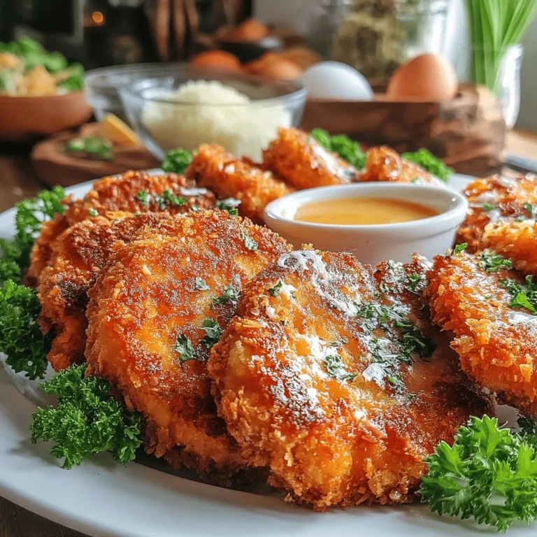 Knusprige panierte Schweinekoteletts sind ein echter Klassiker, der in vielen Haushalten gerne zubereitet wird. Dieses Rezept vereint die perfekte Kombination aus zartem Fleisch und einer knusprigen Kruste, die einfach unwiderstehlich ist. Egal, ob für ein schnelles Abendessen unter der Woche oder ein gemütliches Familienessen, diese Schweinekoteletts sind immer ein Hit.