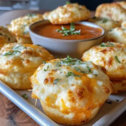 Käse-Pepperoni-Pizza-Muffins sind eine köstliche und nahrhafte Option, die perfekt für jedes Treffen oder als Snack für zwischendurch geeignet ist. Diese Muffins vereinen die Aromen einer klassischen Pizza in einer praktischen Form, die sich leicht teilen und genießen lässt. Mit ihrem herzhaften Geschmack und der saftigen Textur sind sie sowohl bei Kindern als auch bei Erwachsenen beliebt.