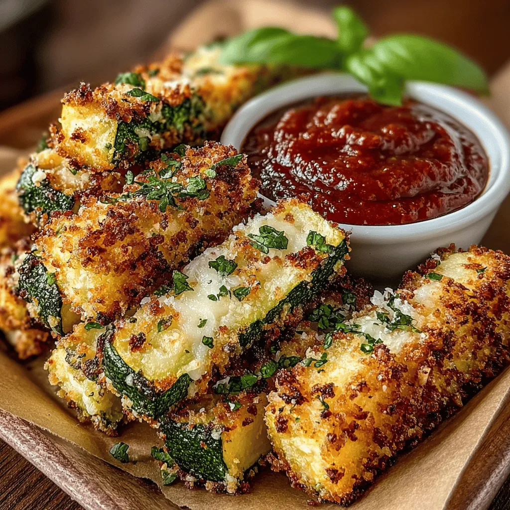 Krosse gebackene Zucchini-Stäbchen sind eine köstliche und gesunde Snack-Alternative, die sowohl bei Kindern als auch bei Erwachsenen beliebt ist. Dieses Rezept kombiniert die frische Zucchini mit einer knusprigen Panade aus Paniermehl und Parmesan, die im Ofen goldbraun gebacken wird. Die Zubereitung ist nicht nur einfach, sondern auch schnell – ideal für einen Snack zwischendurch oder als Beilage zu einem Hauptgericht. Die Kombination mit einer aromatischen Marinara-Sauce sorgt für ein geschmackvolles und befriedigendes Esserlebnis. Mit einer Vorbereitungszeit von nur 15 Minuten und einer Gesamtzeit von 40 Minuten ist dieses Rezept perfekt für alle Kochlevel.