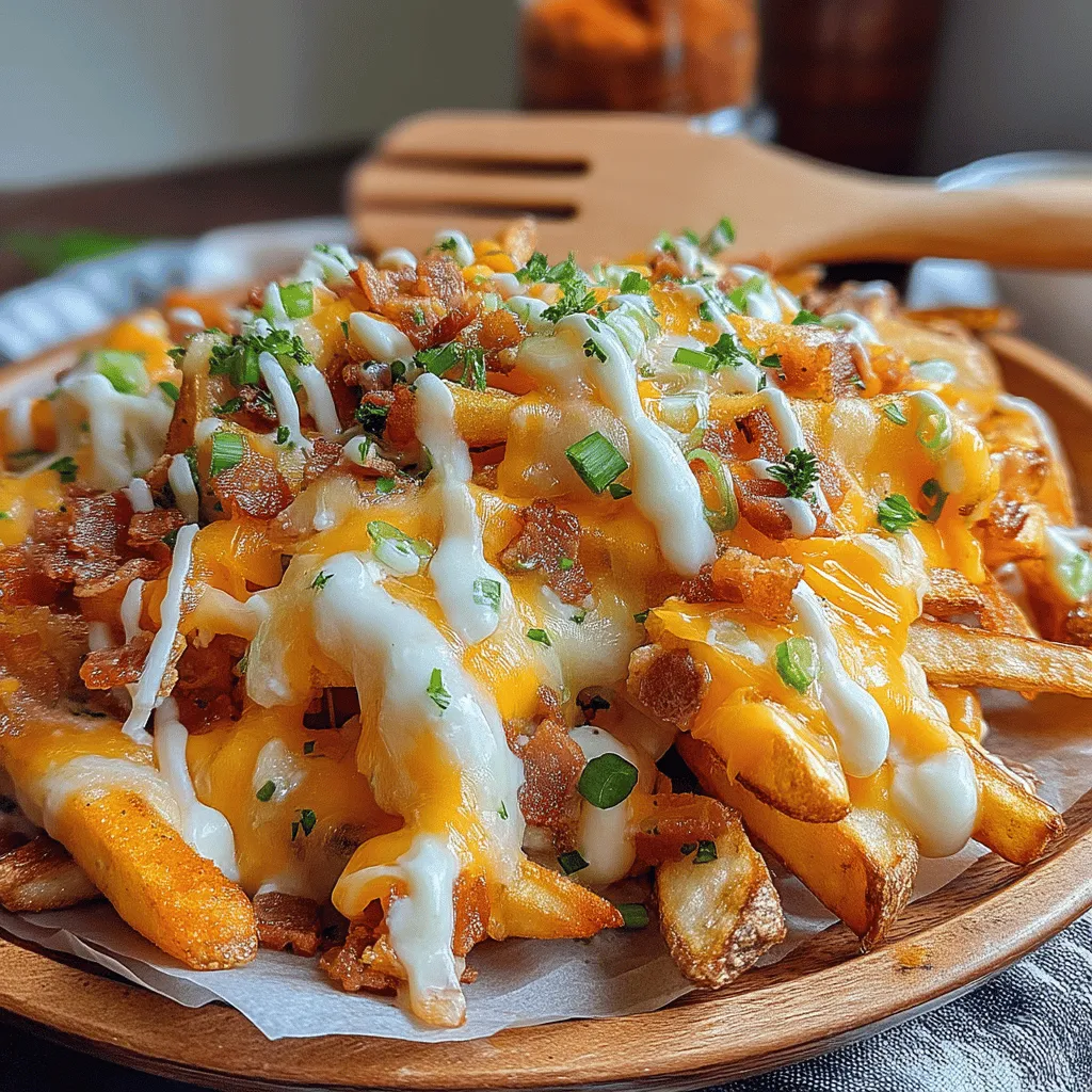 Die Loaded Loaded Garlic Fries Fantasia sind ein wahrer Genuss für alle Pommes-Liebhaber. Diese köstliche Kombination aus knusprigen Pommes, schmelzendem Käse, knusprigem Speck und einer aromatischen Knoblauchsauce ist perfekt für jede Gelegenheit, sei es ein geselliges Beisammensein mit Freunden oder ein gemütlicher Filmabend zu Hause.