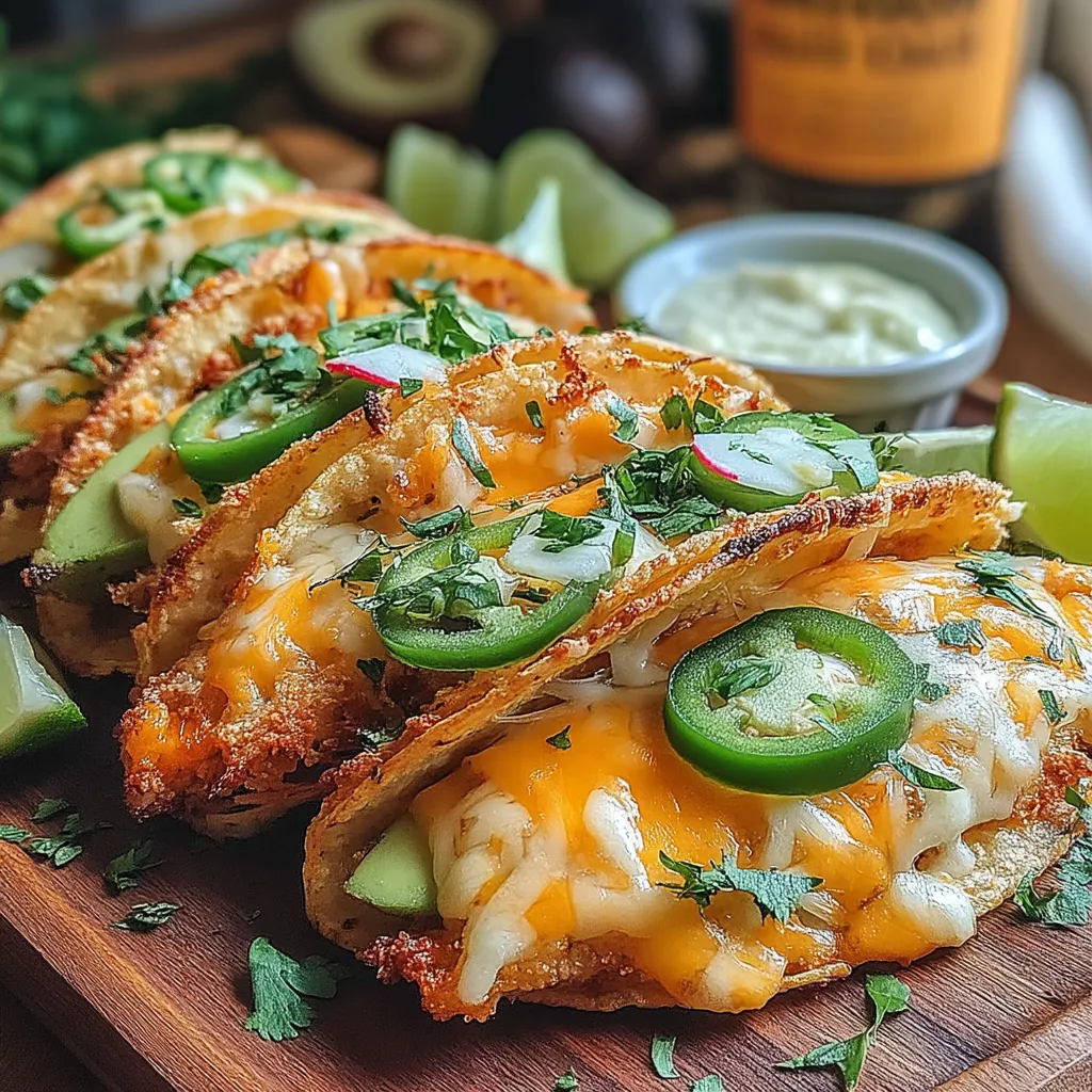 Käse-Crispy Avocado Tacos sind eine köstliche Fusion von Aromen und Texturen, die in der modernen mexikanischen Küche immer beliebter werden. Die Kombination aus cremiger Avocado und schmelzendem Käse, umhüllt von einer knusprigen Panade, macht diese Tacos zu einem unverzichtbaren Genuss für jeden Taco-Liebhaber.