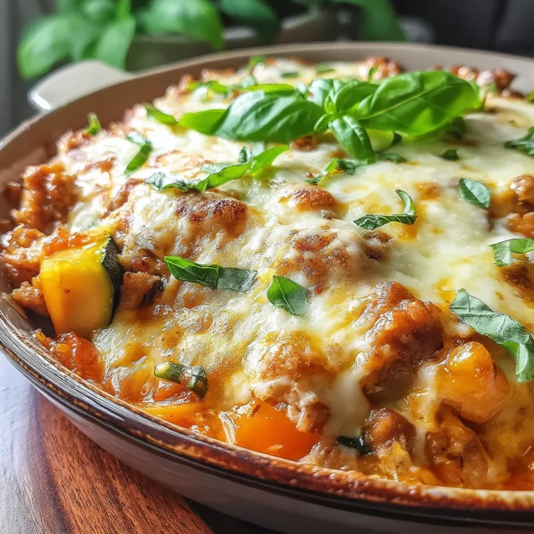 Der Käse-Hühnchen-Zucchini-Auflauf ist ein herzhaftes und köstliches Gericht, das sowohl die Familie als auch Freunde begeistert. Mit einer perfekten Kombination aus zartem Truthahn, frischem Gemüse und geschmolzenem Käse ist es eine ideale Wahl für ein gemütliches Abendessen.