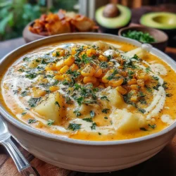 Die cremige schnelle Feder Kräuter Mais-Chowder ist nicht nur ein Genuss für den Gaumen, sondern auch ein einfach zuzubereitendes Gericht, das in kürzester Zeit auf dem Tisch steht. Diese köstliche Chowder kombiniert die Süße von frischem Mais mit herzhafter Brühe und einer cremigen Textur, die sie zu einem perfekten Comfort Food macht. Ob für ein schnelles Abendessen unter der Woche oder als herzhaftes Gericht für Gäste – dieses Rezept ist vielseitig und beliebt.