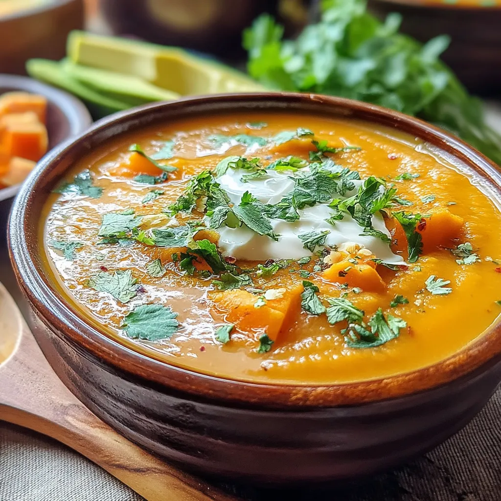 Die kuschelige Raucharoma-Chipotle-Süßkartoffelsuppe ist ein wahrer Genuss für die kalten Tage. Mit ihrem köstlichen, rauchigen Aroma und der samtigen Konsistenz ist sie nicht nur sättigend, sondern auch vollgepackt mit Nährstoffen. Diese herzhafte Suppe kombiniert die Süße der Süßkartoffeln mit dem würzigen Kick der Chipotle-Paprika, was sie zu einem perfekten Comfort Food macht.