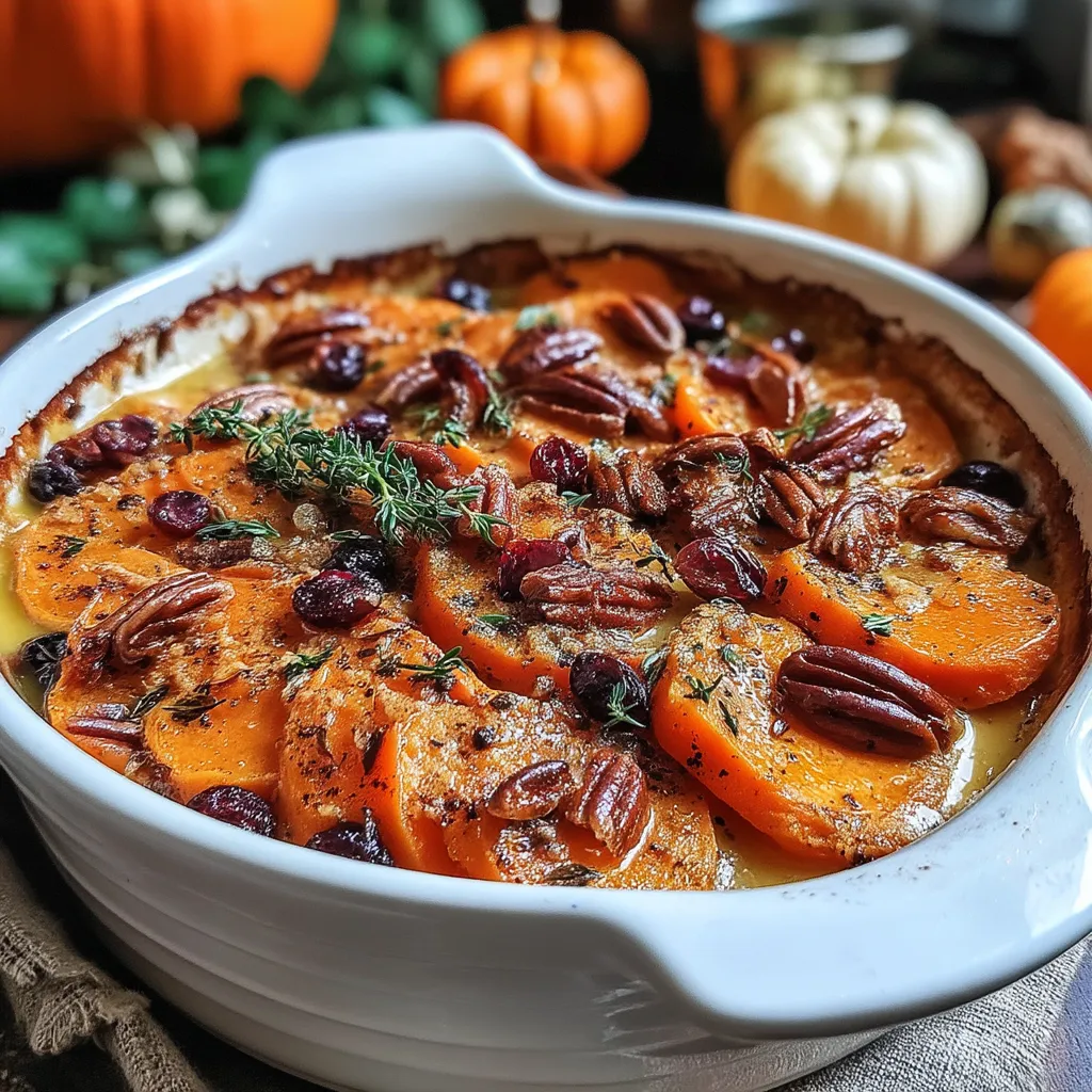 Herbstliche Gerichte sind eine wunderbare Möglichkeit, die Aromen der Saison zu genießen, und dieser süßkartoffelbasierte Auflauf ist da keine Ausnahme. Mit einer Kombination aus warmen Gewürzen und süßen Zutaten bringt der Ernte-Harmonie-Auflauf wohltuende Aromen auf den Tisch. Er eignet sich nicht nur hervorragend als Beilage zu Festmahlzeiten, sondern kann auch als Hauptgericht serviert werden.