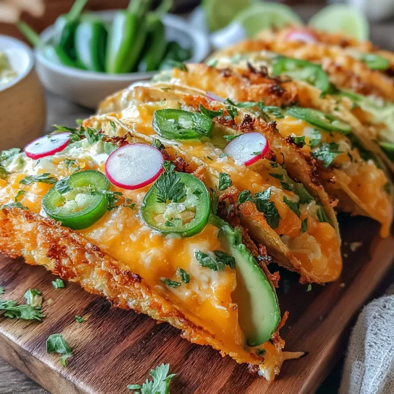 Käse-Crispy Avocado Tacos sind eine köstliche Fusion von Aromen und Texturen, die in der modernen mexikanischen Küche immer beliebter werden. Die Kombination aus cremiger Avocado und schmelzendem Käse, umhüllt von einer knusprigen Panade, macht diese Tacos zu einem unverzichtbaren Genuss für jeden Taco-Liebhaber.