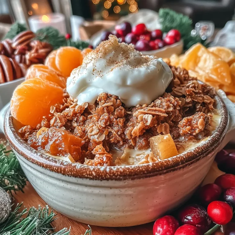 Das Festliche Luftfritteuse Ingwerbread Frühstücks-Crumble ist eine köstliche und gesunde Möglichkeit, die Feiertage zu feiern. Es kombiniert die Aromen von Ingwer, Zimt und Muskatnuss zu einem warmen, krümeligen Genuss, der perfekt für einen gemütlichen Morgen ist. Dieses Rezept hat sich schnell zu einem Favoriten in vielen Haushalten entwickelt und bringt einen Hauch von festlicher Stimmung auf den Frühstückstisch.